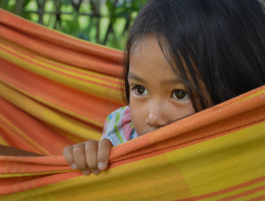 Batshieba in hammock Argao Cebu Philippines child