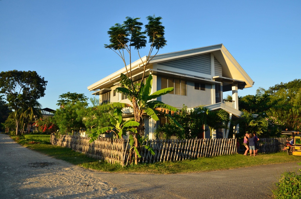 Haus Argao Ansicht Abendstimmung Cebu house philippines